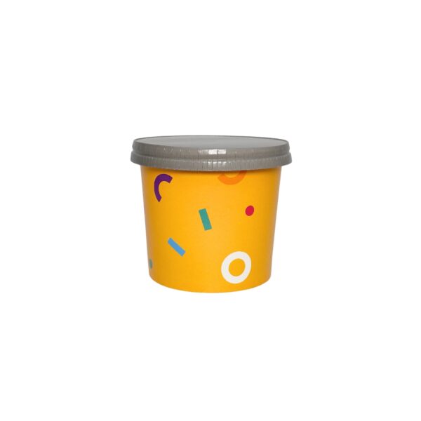 750ml bowl premium yellow with paper lid