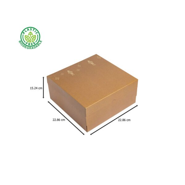 surieco bakery kraft cake box for 1kg 9 x 9 x 6 in 2