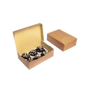 Kraft Cupcakes & Muffins Box for 6 - 23.5 x 16 x 7.5 CM