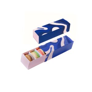Premium Macaron Box for 5 - 18.5 x 5.5 x 5 CM