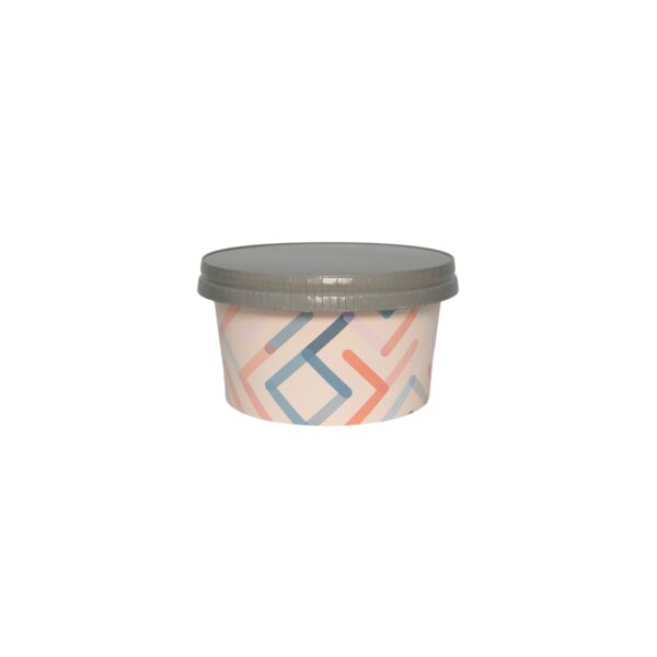 Bowl 450 ml Premium - Peach - Surieco 450ml bowl premium peach with paper lid