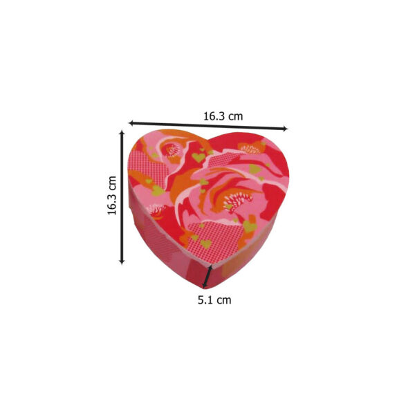 surieco heart shape box mediuml measurement