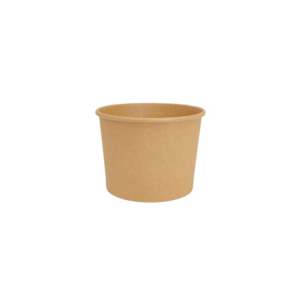 Bowl 600 ml Kraft - Surieco 600ml bowl kraft without lid