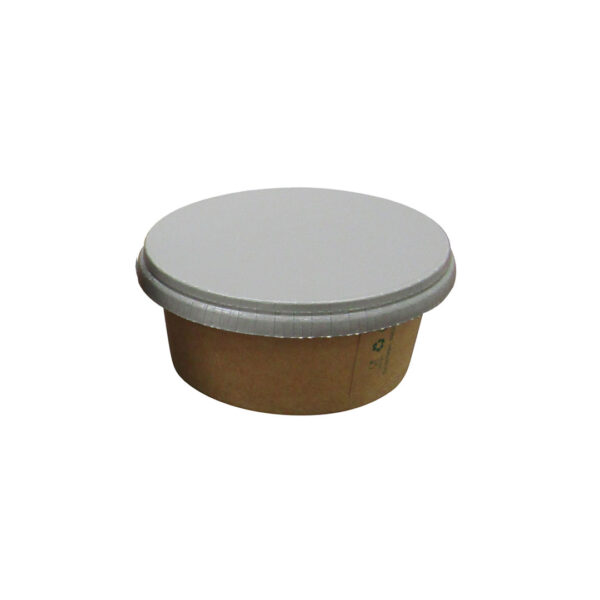 surieco bowl 250 ml kraft with gray lid