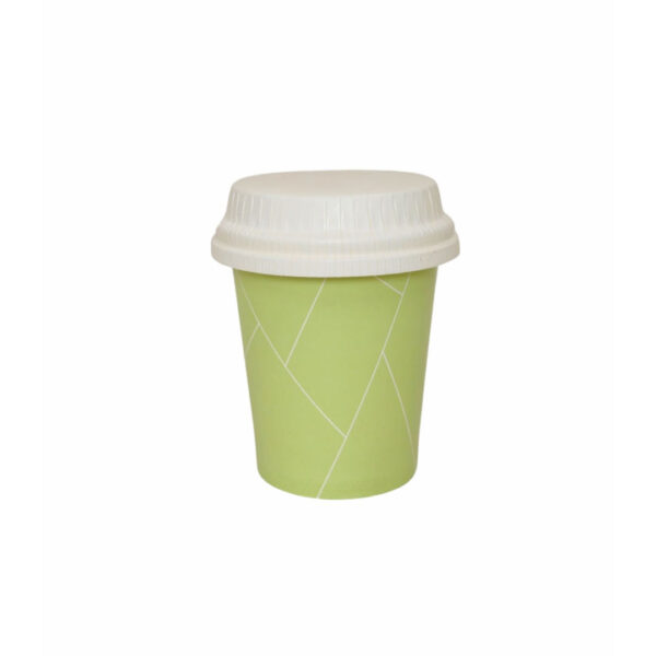 surieco-paper-cup-single-wall-250-ml-green-with-dome-paper-lid
